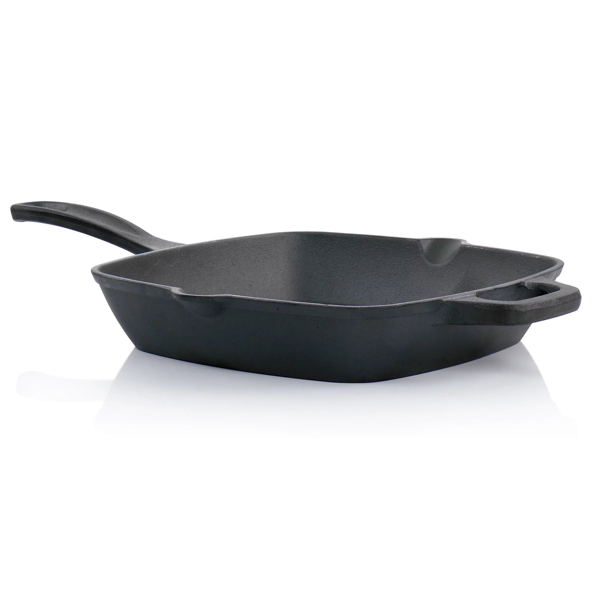 Oster Castaway 10 25mm Square Cast Iron Grill Pan with Pouring Spouts
