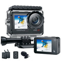 Campark 4K 30FPS Action Camera 20MP Sports Camera Waterproof Underwater Camera WiFi Touch Screen Vlog Camera GoPro Compatible Accessories Kits