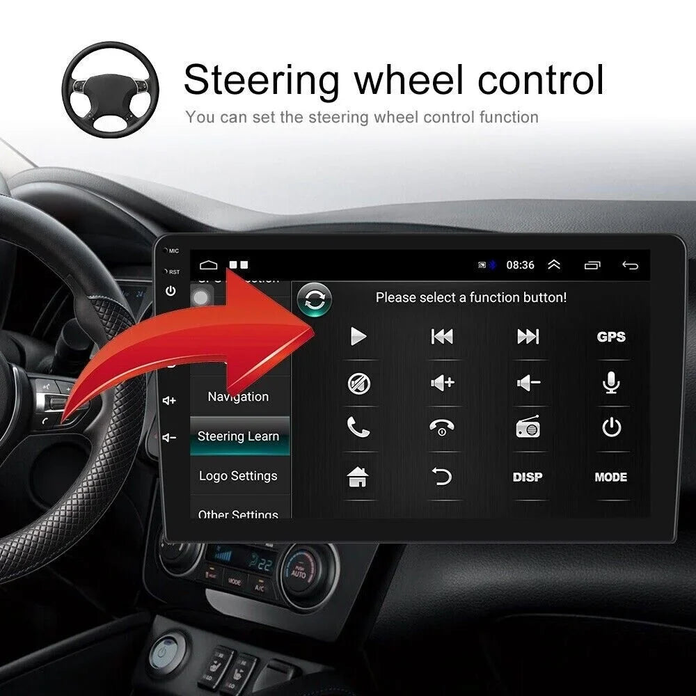 Car Stereo Radio for Honda Accord 8 2008-2013 10.1" 1280*720 Screen Android 12 Video Player Support Wireless Carplay Android Auto WIFI GPS Navigation SWC Backup Camera 2+32G, ebony