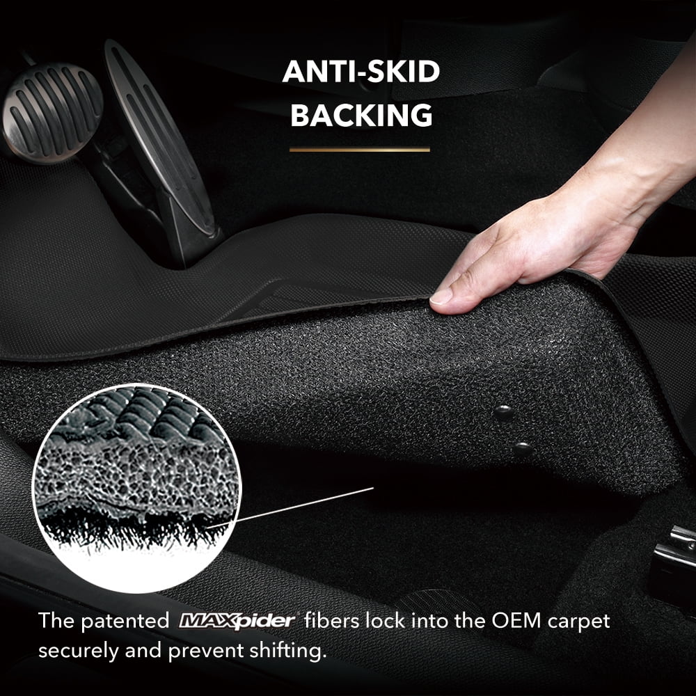 3D MAXpider KAGU Floor Mat (charcoal) compatible with SUBARU FORESTER 2014-2018 - Front Row