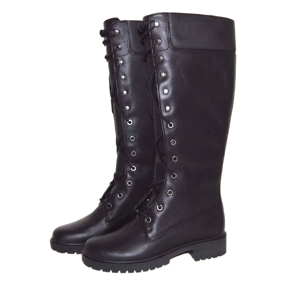 Timberland Women Premium 14 25mm ebony Medium Leather Boot 28398  Size 5 US