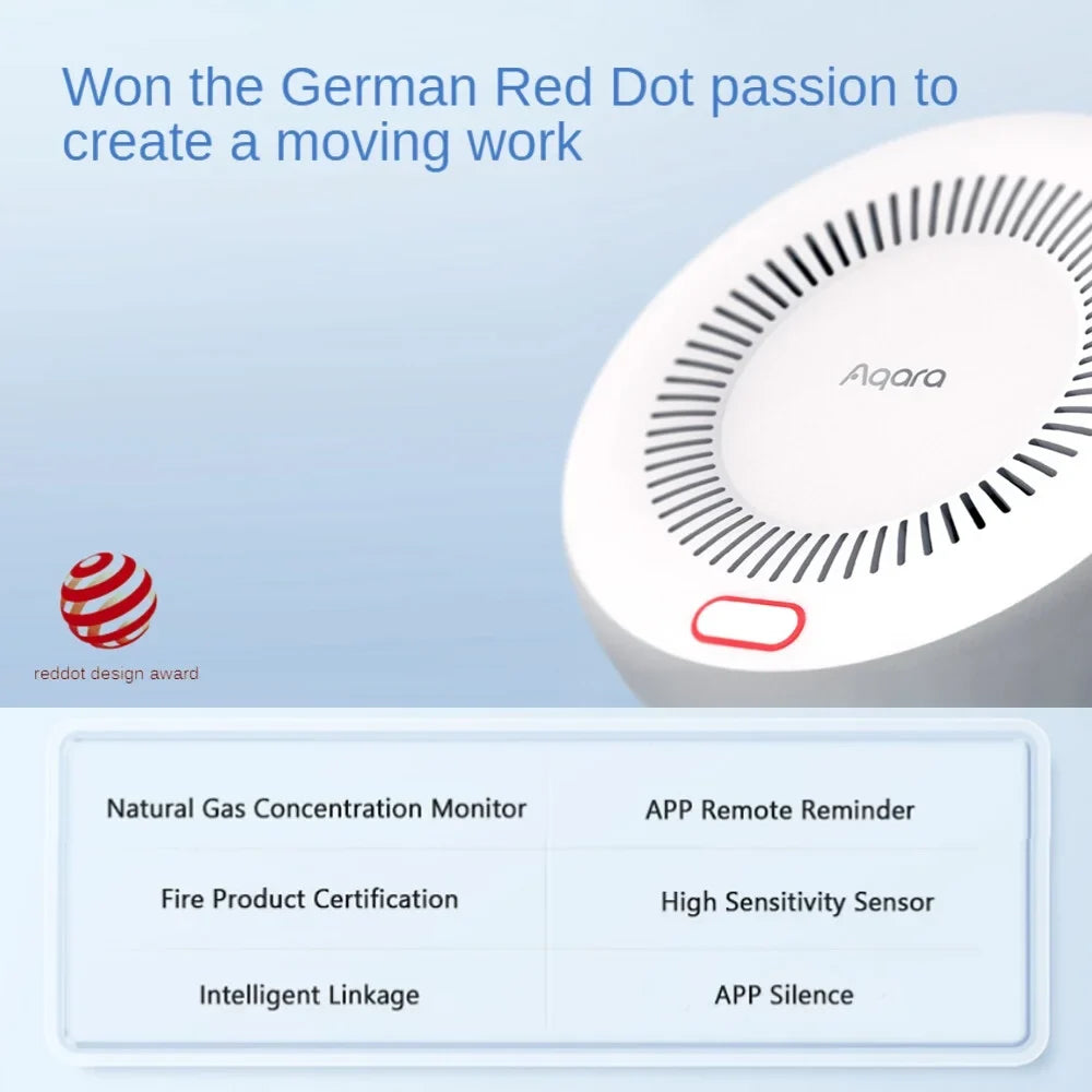 Aqara Smart Natural Gas Detector Zigbee Gas Leak Alarm Intelligent Linkage Smart Home Security