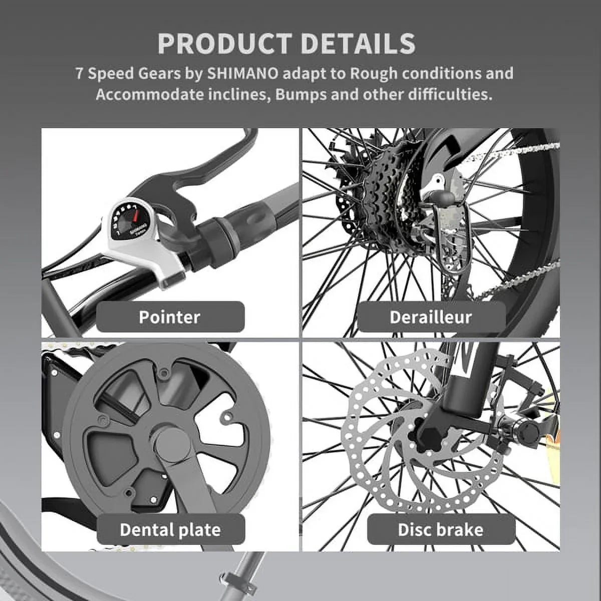 Electric Mountain Bike. AOSTIRMOTOR Hot Fat Tire Adults Electric Bicycle 26 In