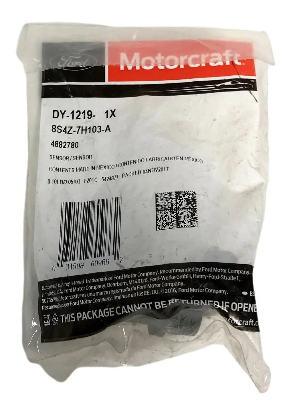 Motorcraft Automatic Transmission Output Shaft Speed Sensor DY-1219 Fits select: 2008-2011  FOCUS, 2010-2013  TRANSIT CONNECT