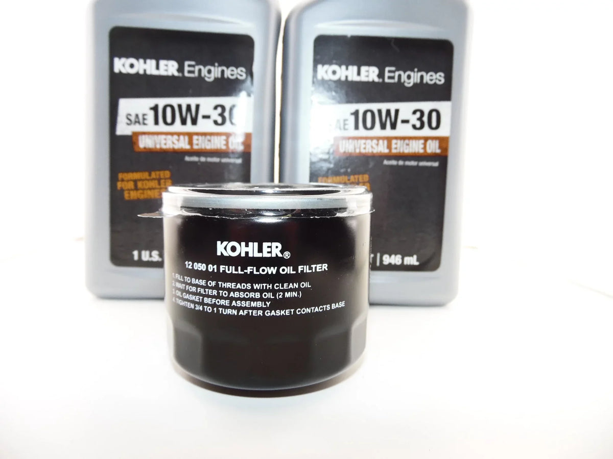 10W30 Kohler Engine Oil & (1) Kohler 12 050 01-S1 Oil Filter. 2qts