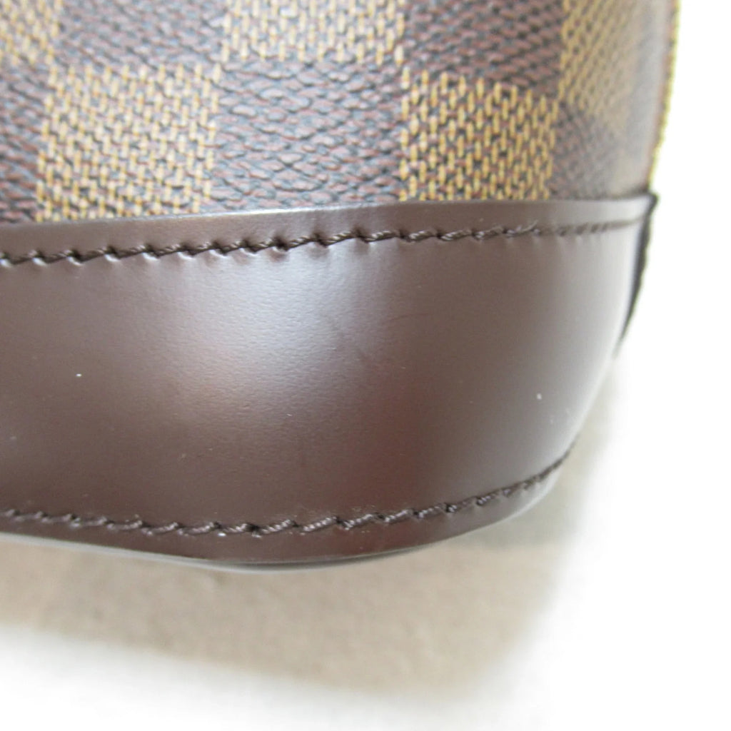 Pre-Owned LOUIS VUITTON Alma handbag Brown Ebene Damier plastic coated canvas N51131 (Good)