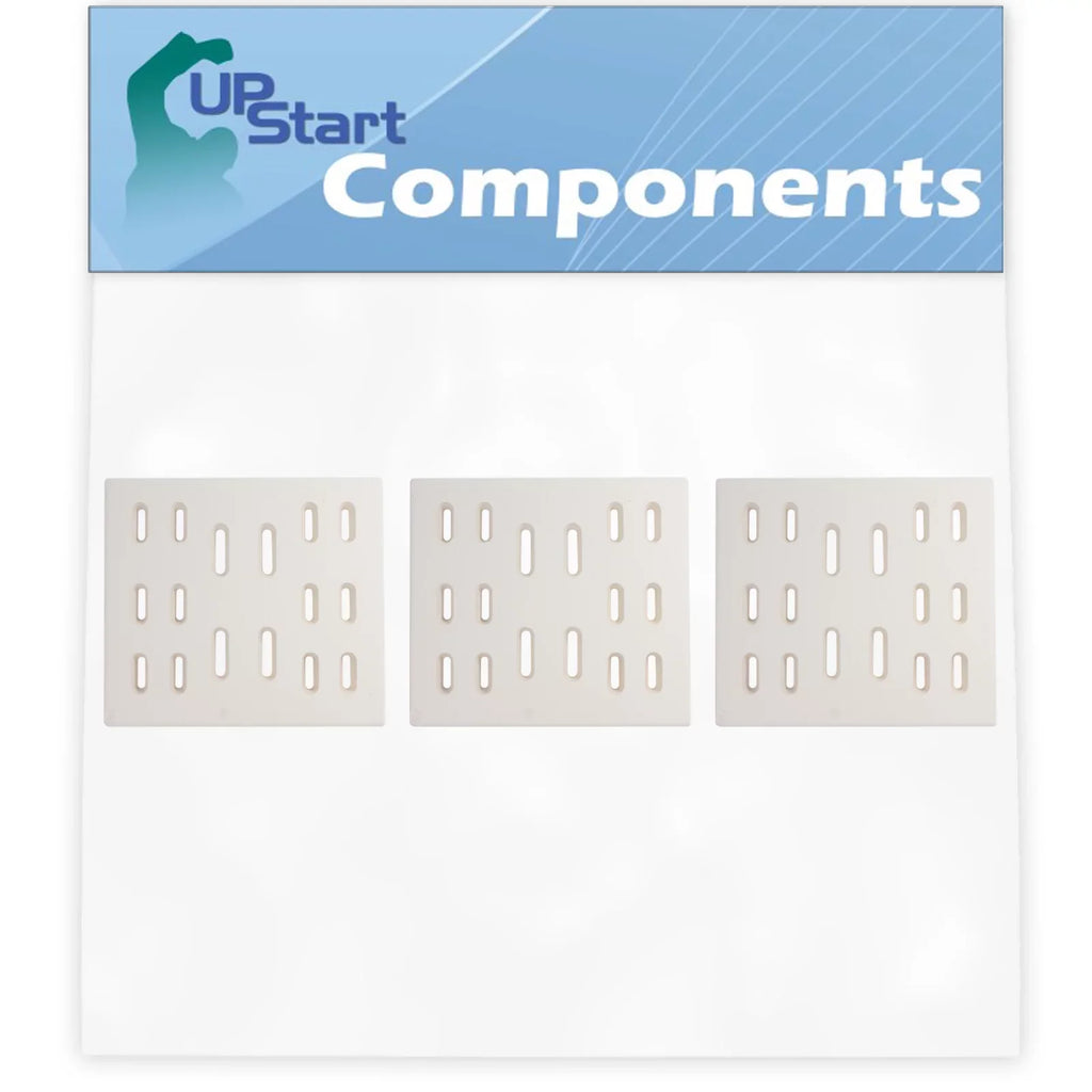 3-Pack BBQ Grill Heat Shield Plate Tent Replacement Parts for Bakers And Chefs 9905TB - Compatible Barbeque Ceramic Flame Tamer, Guard, Deflector, Flavorizer Bar, Vaporizer Bar, Burner Cover 8"