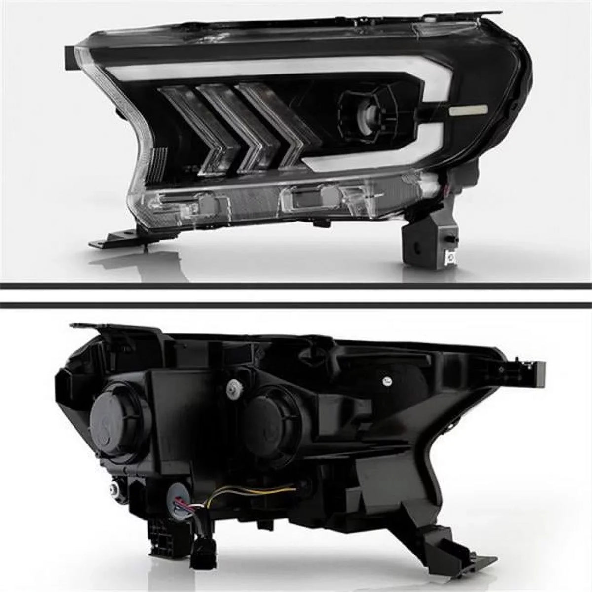 9050695 Sequential DRL Bar Projector LED Headlights for 2019-2022  Ranger, dark