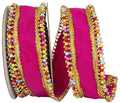 Reliant Ribbon - 93923W-222-40D, Ribbon, Fuchsia, 2-1/2 25mm, 5 Yards