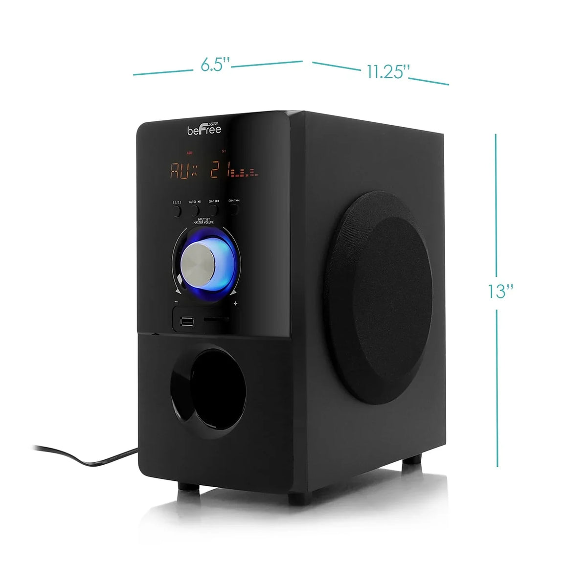beFree Sound 93695498M 80 W 5.1 Channel Surround Sound Speaker dark (93695498M)