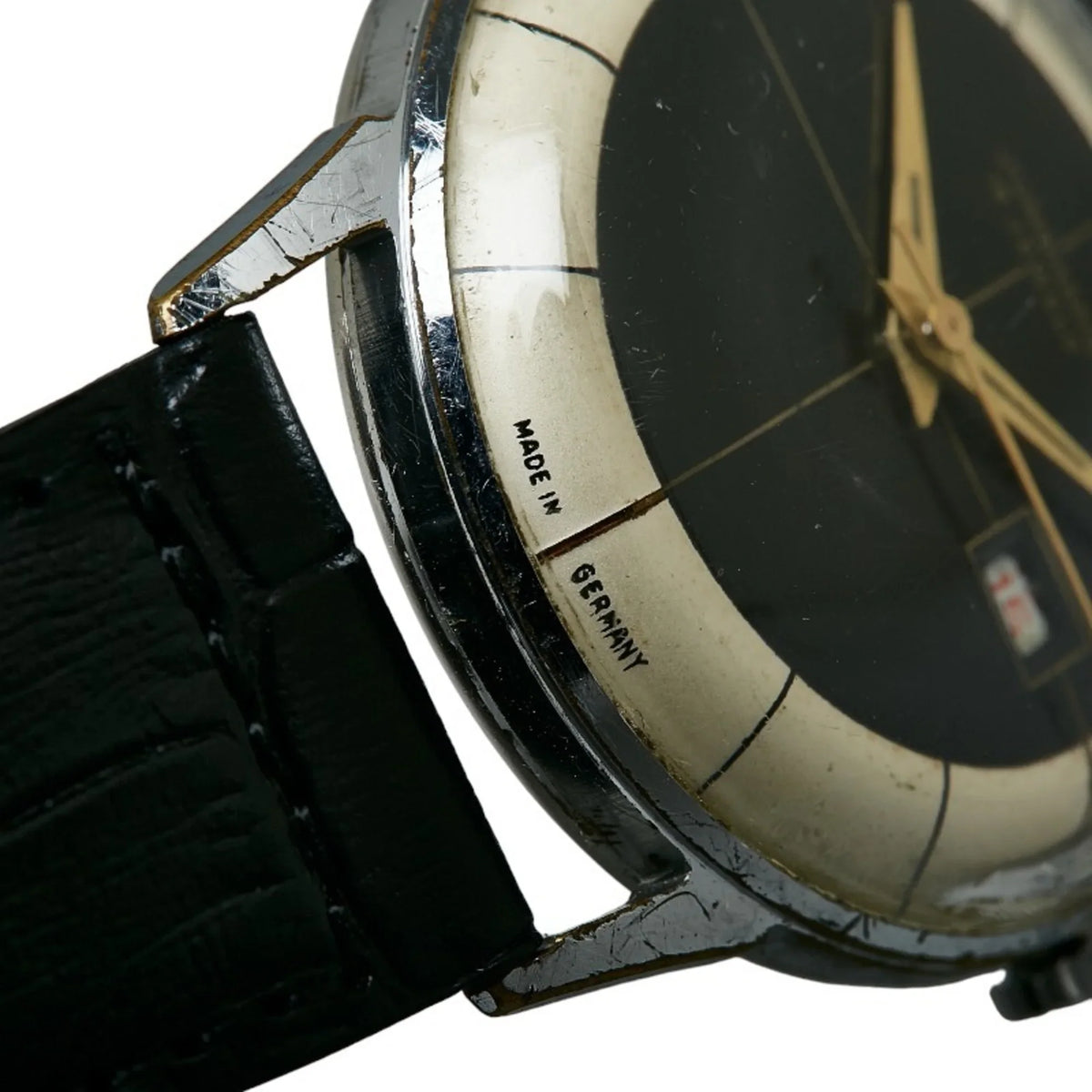 Pre-Owned Junghans 15JEWELS External Belt Watch Manual Winding dark White Dial Stainless Steel Ladies JUNGHANS (Good)