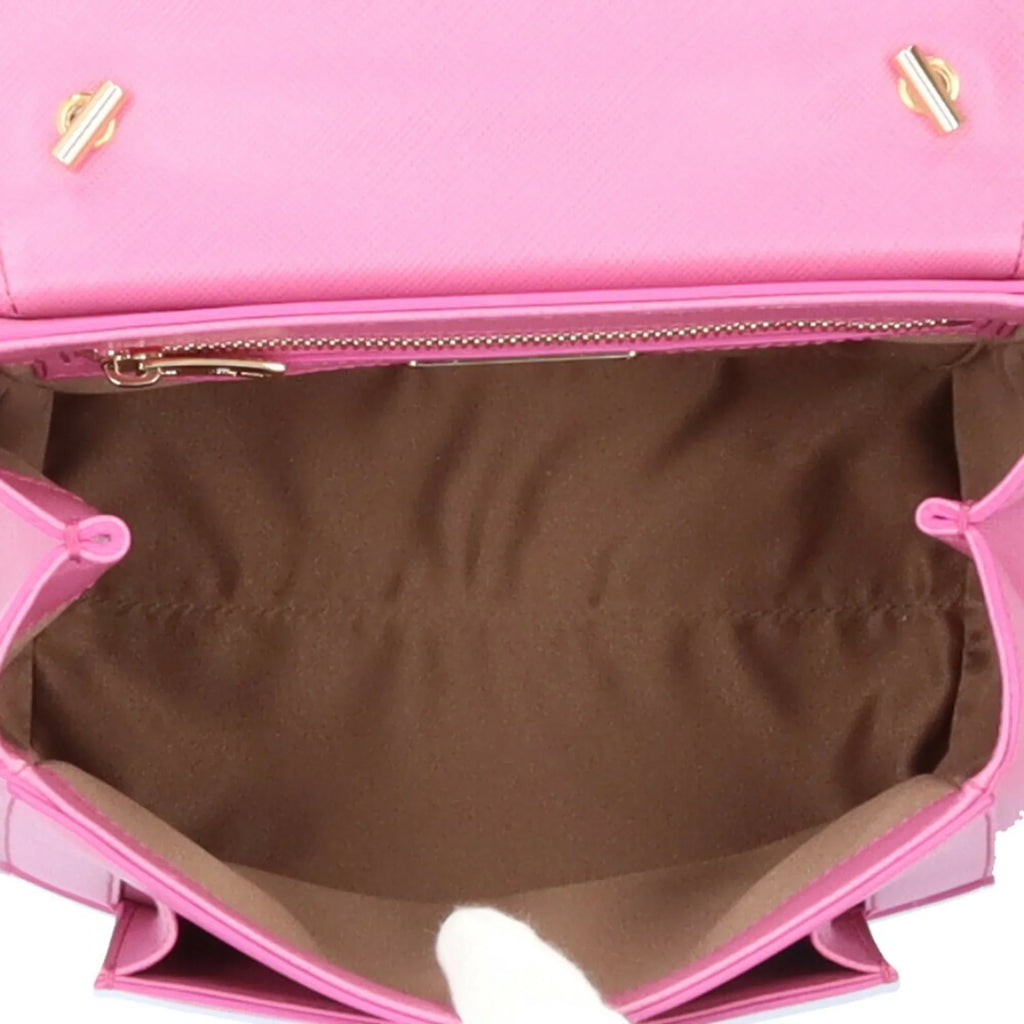 Pre-Owned Salvatore Ferragamo Vara Ribbon Shoulder Bag Leather EZ-21 F570 Pink Ladies 2way BRB10010000013177 (Good)