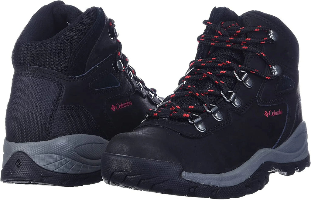 Columbia Womens Newton Ridge Plus Boot 10 Wide dark/Poppy Red