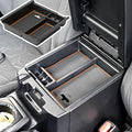 EDBETOS Center Console Accessory Organizer Compatible with  Tacoma 2016-2019 2020 2021 2022 2023 3rd Gen ABS Material Armrest Box Insert Tray (Orange Trim)