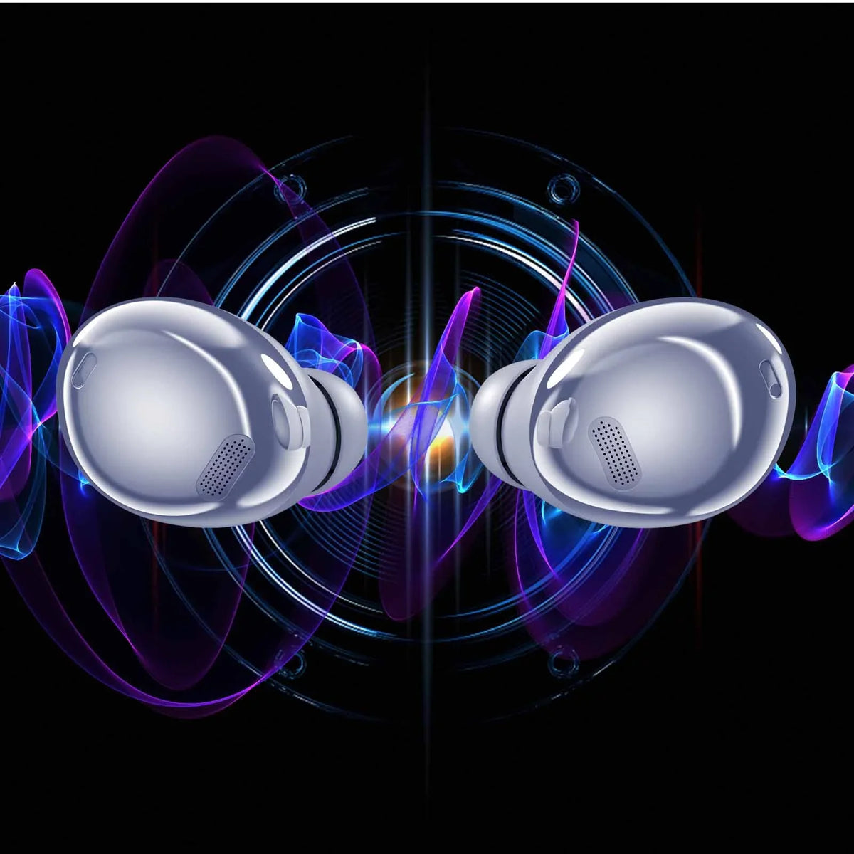 UrbanX Street Buds Pro True Bluetooth Wireless Earbuds For  V10 With Active Noise Cancelling (Wireless Charging Case Included) Purple