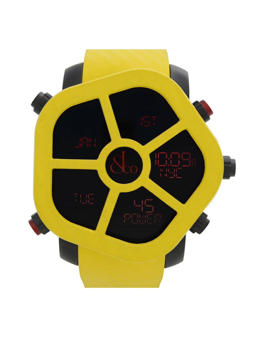 Ghost Steel Carbon Bezel Yellow Quartz Watch GH100.11.NS.PC.ANH4D. Jacob & Co