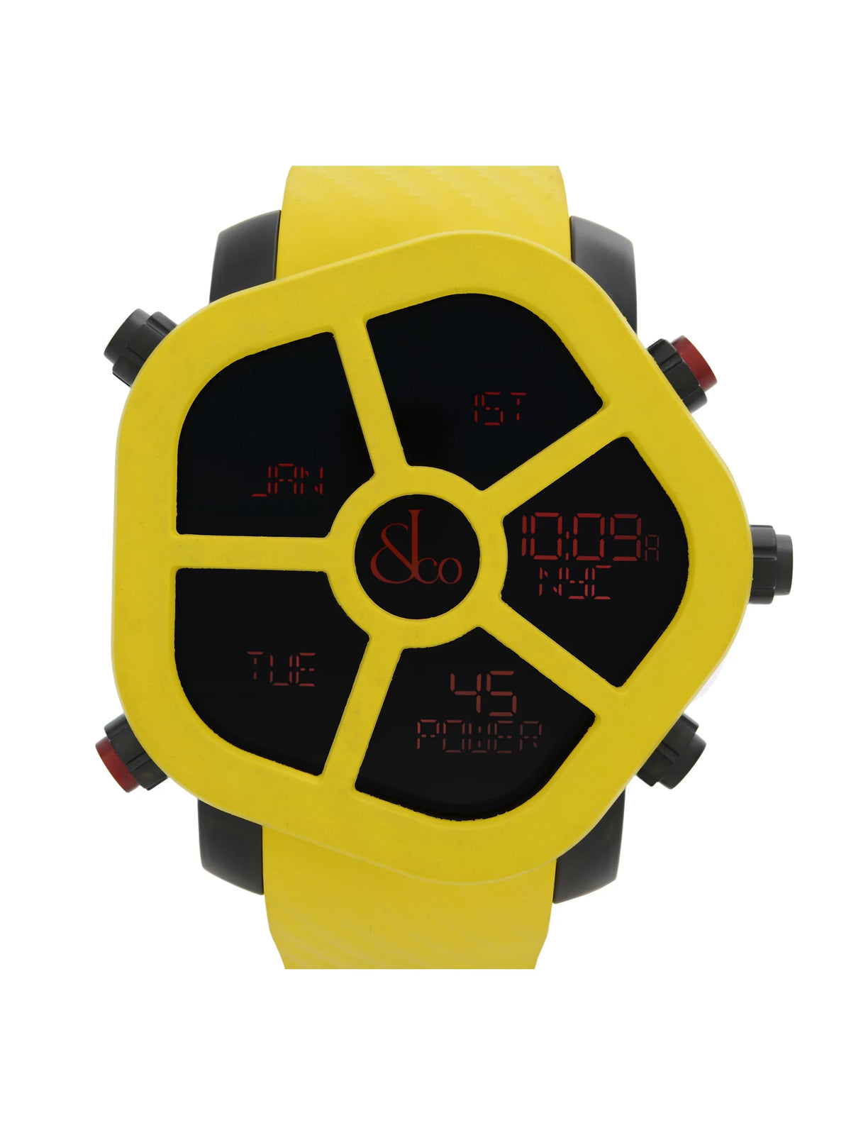 Ghost Steel Carbon Bezel Yellow Quartz Watch GH100.11.NS.PC.ANH4D. Jacob & Co