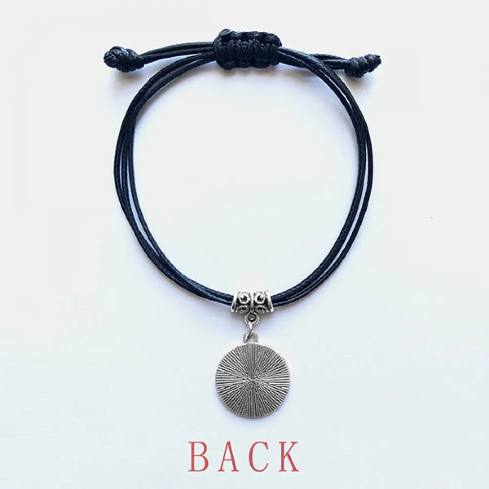 Arch Of Triumphal Best Paris Bracelet Leather Rope Wristband dark Jewelry