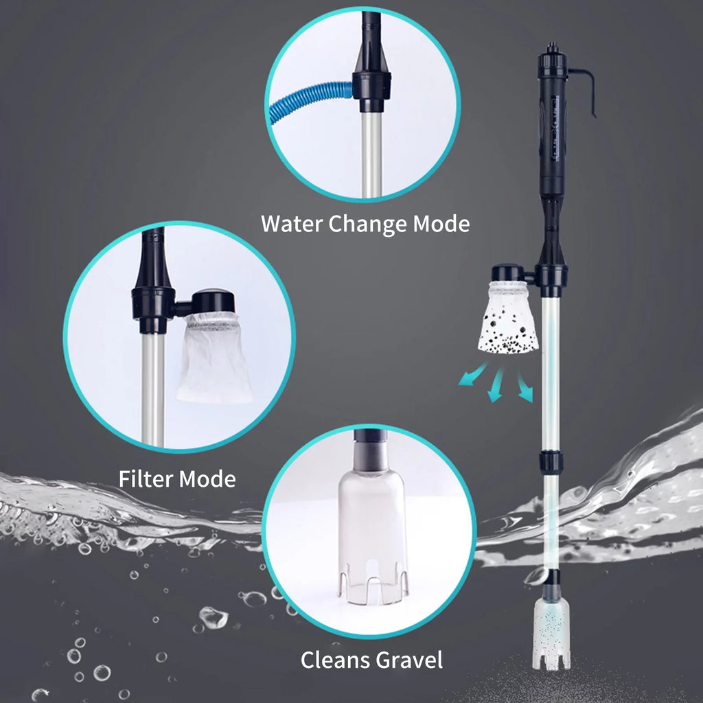 Electric Aquarium Gravel Cleaner Fish  Changer Changer Cleaner Filter Sand Washer for Cleaning Fish Tanks
