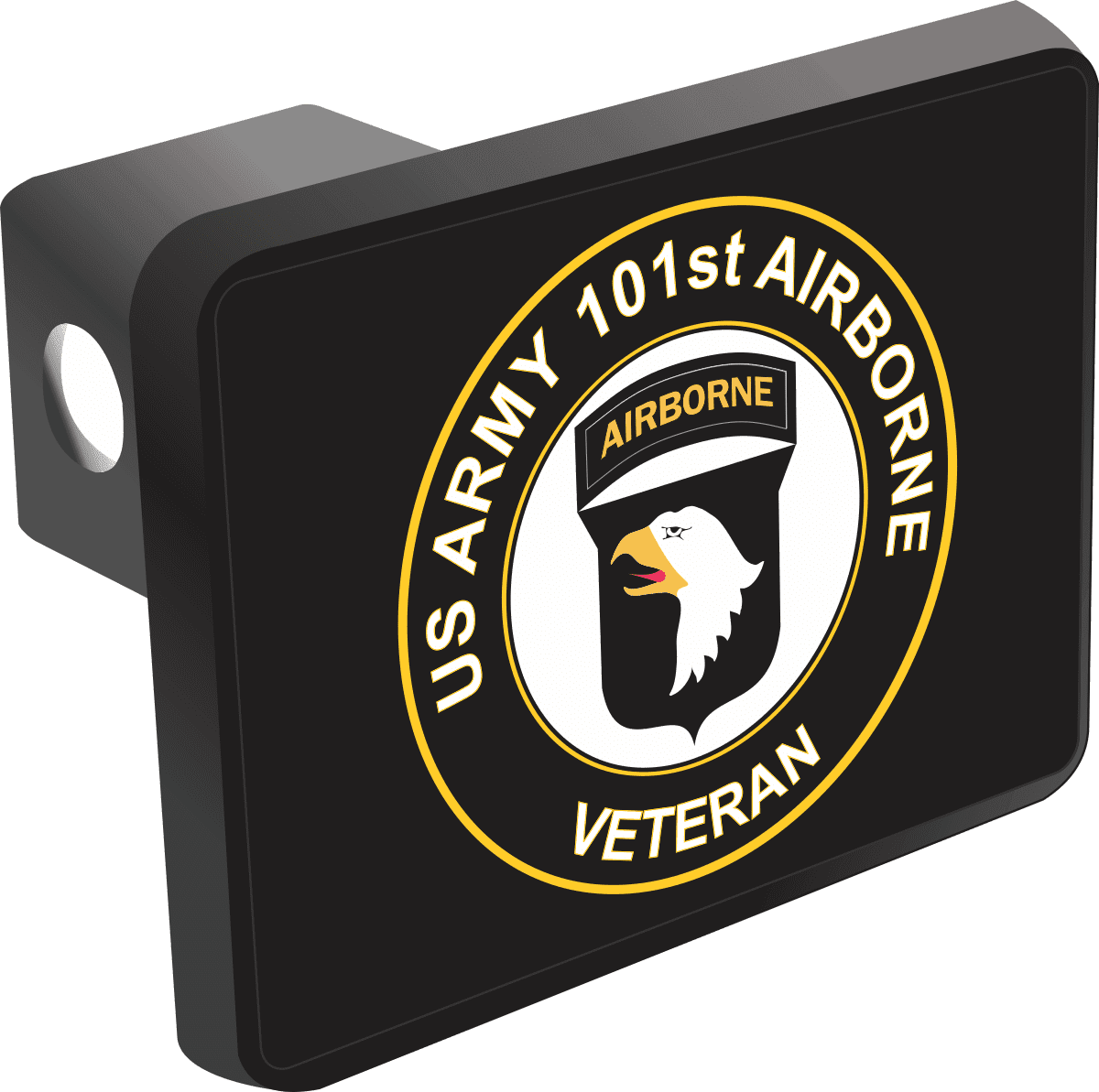 Army 101st Airborne Division Veteran Hitch Cover. U.S