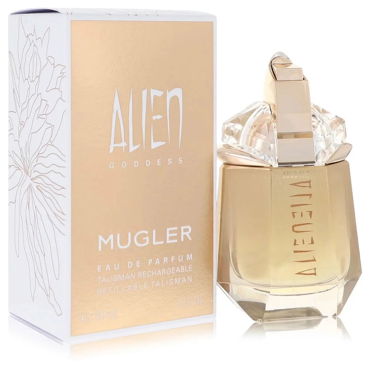 Thierry Mugler Eau De Parfum Spray Refillable 1 oz for Women Pack of 4