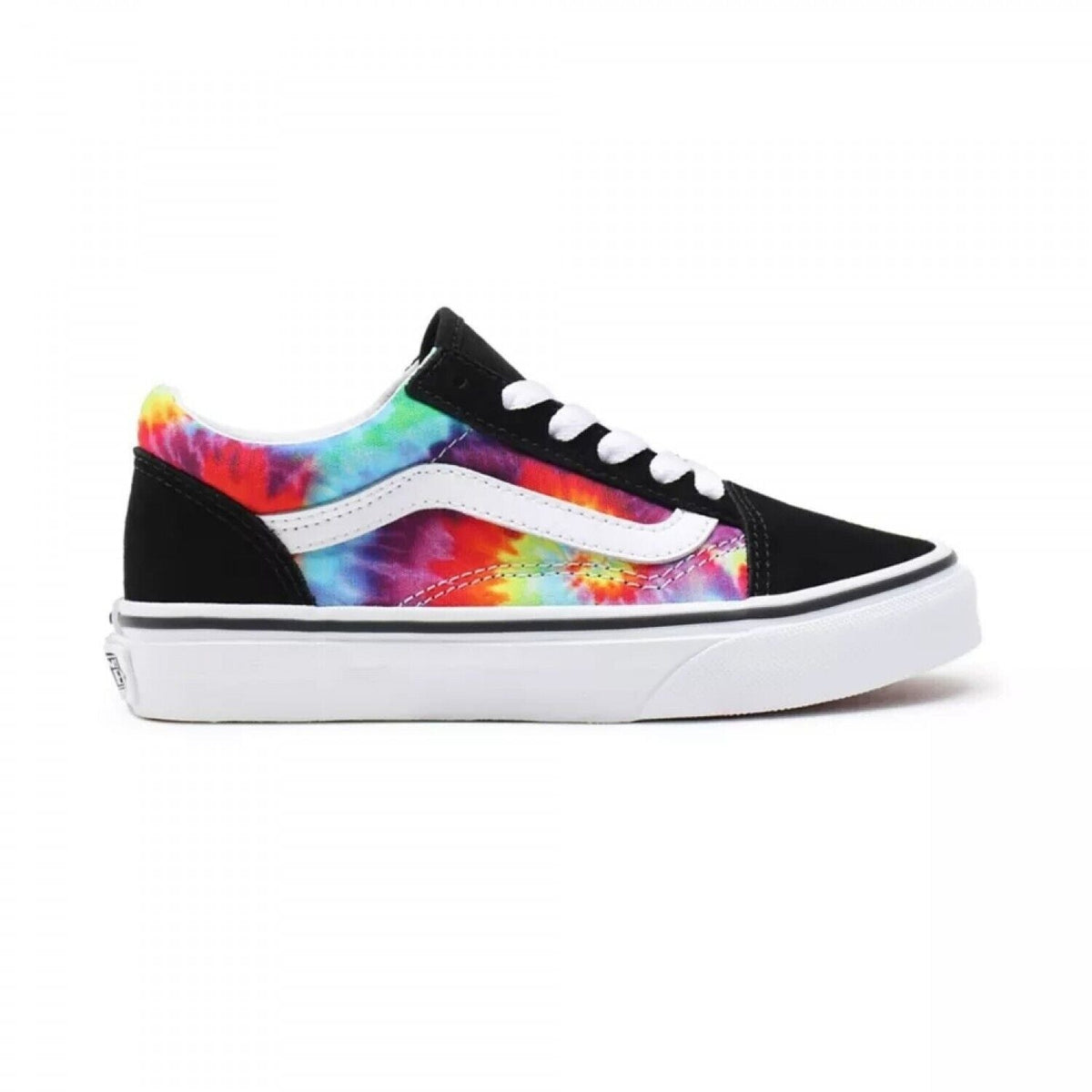 Vans Old Skool VN0A4UHZ99E1 Unisex Kid's ebony/Multicolor Skateboard Shoes C1751 (5)
