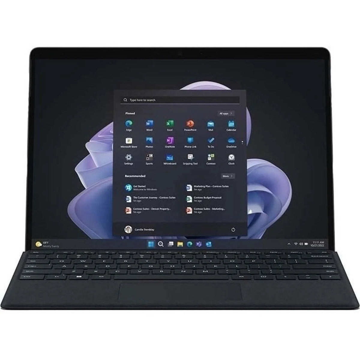 Surface Pro 9 Tablet, 13", 16 GB, 512 GB SSD, Windows 10 Pro, Graphite, TAA Compliant
