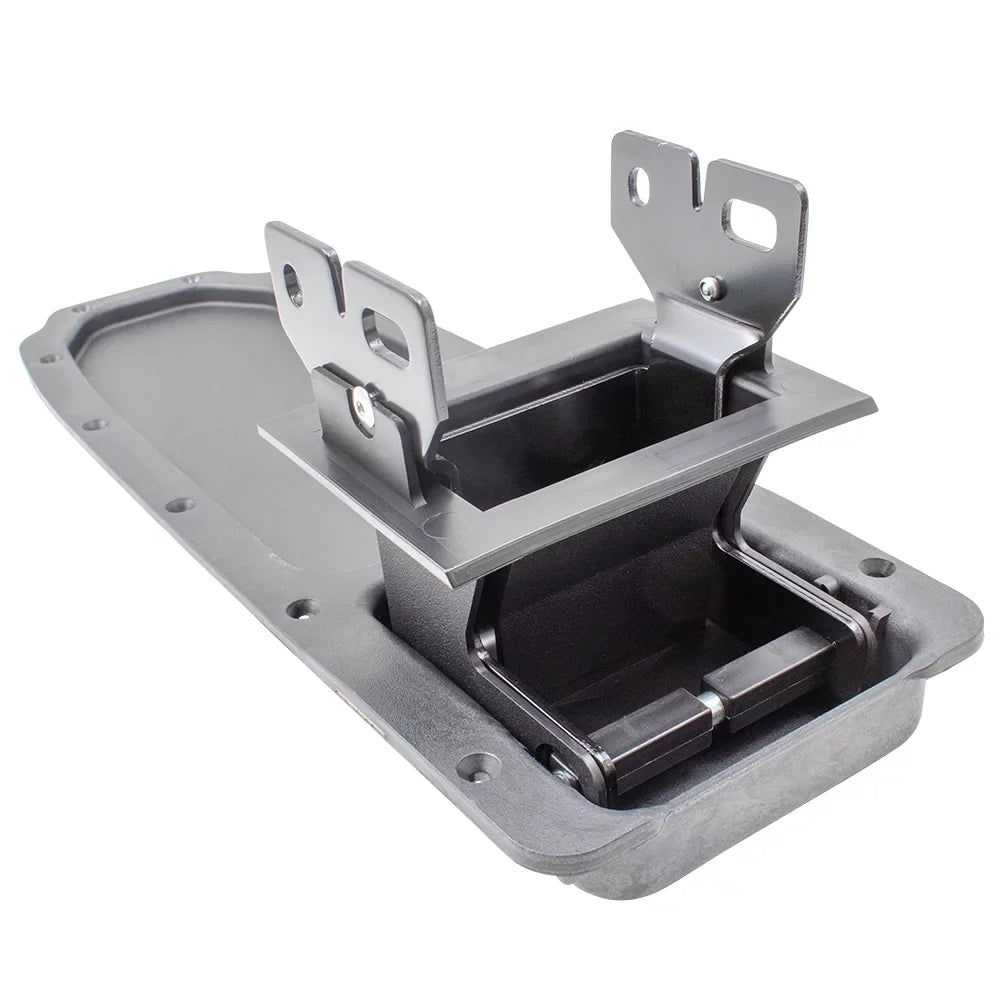 Brock Replacement ebony Full Center Console Armrest Repair Kit Base & Hinges Compatible with 04-11 Ranger Pickup Truck 3L5Z 10047A20 AAB